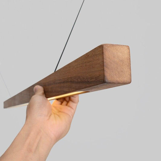 Modern Minimalist Style Walnut Hanging Lamp - Galastellar