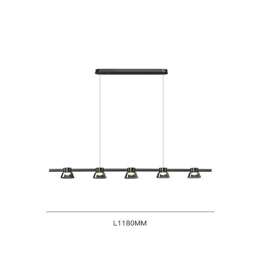 Nordic Novelty LED Smoke Gray Glass Hanging Lights - Galastellar