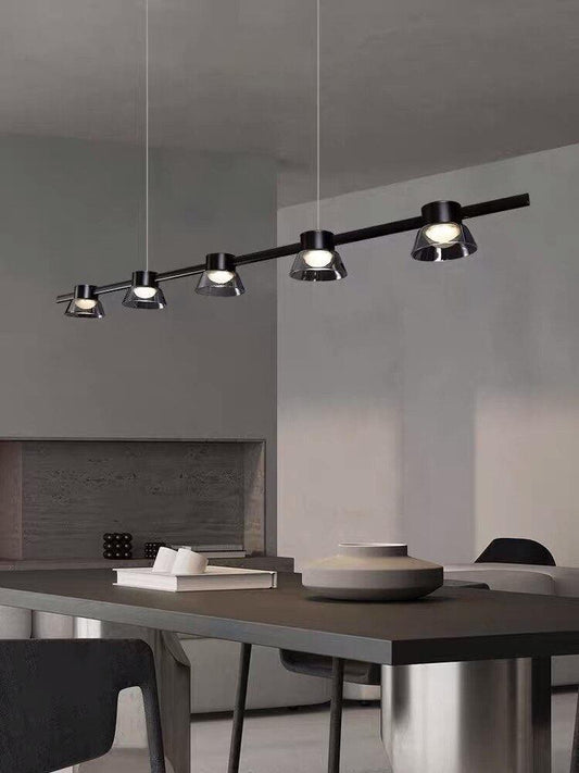 Nordic Novelty LED Smoke Gray Glass Hanging Lights - Galastellar