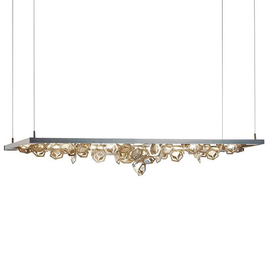 Nordic Rectangular Stainless Steel LED Chandelier - Galastellar