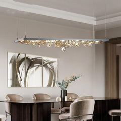 Nordic Rectangular Stainless Steel LED Chandelier - Galastellar