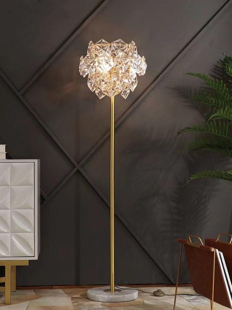 Led crystal on sale floor lamp