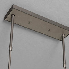 Postmodern Minimalist Metal Fragment Art Chandelier - Galastellar