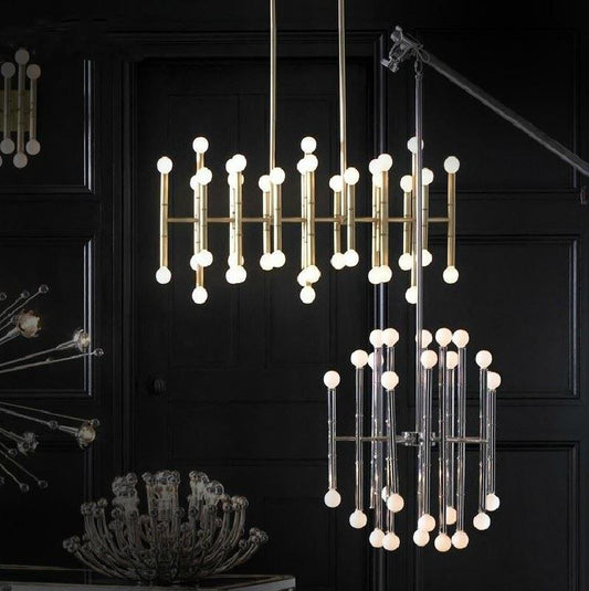Postmodern Simple Lobby LED Chandelier - Galastellar