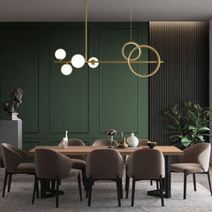Simple Copper Creative Decorative Glass Ball Pendant Lamp - Galastellar